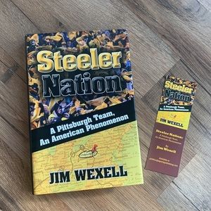 Steeler Nation  by Jim Wexell Signed w/bookmark Hard Cover Excellent Condition